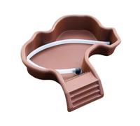 Ronyme Pet Supplies Water Dish with Ramp for Bearded Dragon And Horned Frogs, with Hose