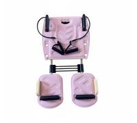Ronyme Pilates Training Bed Reformer With Foam Padding Spring Resistance Hand Straps Strength And Full suitable for , Pink