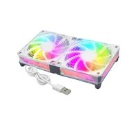 Ronyme Radiator Fan Computer Fan 5V Easy to Install Quiet 12cm Cooling Computer for Sink CPU Radiator PC Chassis, 2