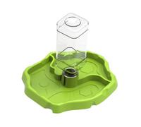 Ronyme Reptile Feeder,Turtle Food Dish Food Water Feeder Tank and Aquarium Accessories for Bearded Dragon, Grass Green