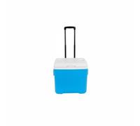 Ronyme Roller Camping Rolling Ice Chest With Thick Insulation And Sturdy Body In Food-Grade Materials Suitable for road trips camping picnics backyard gatherings, Blue, 30L