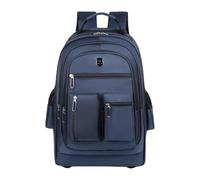 Ronyme Rolling Backpack Computer Bag Water Resistant Large Capacity Oxford Cloth Wheeled Laptop Backpack Trolley Suitcase for School, Blue
