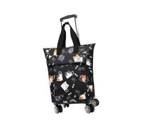 Ronyme Rolling Backpack Trolley Suitcase Cat Design 180° Large Opening Carry on Luggage Business Bag Wheeled Backpack for Laptop Men