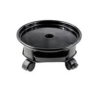 Ronyme Rolling Plant Stand 39cm Plant with Lockable Wheels Plant Trolley Cart Black Plant Pot Rollers Planter Saucer for Garden Indoor Outdoor Patio Flower Pot Garden Pot Mover