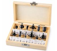 Ronyme Router Bits Set Router Bit Collection Cutting Tools Tungsten Carbide Shank Wooden Case Secure Latch suitable for woodworkers cabinetry workshop use