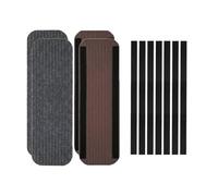 Ronyme Rv Non Slip Rug Protector With Hook And Loop Fastening Soft Polyester Rubber Backing Sun Resistant Easy Care suitable for motorhome steps outdoor camping family travel, 24inch, B-4pcs