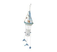 Ronyme Sailboat Wind Chime Nautical Decor Beach Art Creative Coastal Themed Charm Wind Home Indoor Patio Garden Outside, Style B