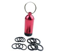 Ronyme Scuba Diving Key with Rubber O s for Cylinder Valve Seals 3.1x0.9inch Solid Brass Pick, Red