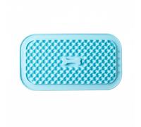 Ronyme Silicone Slow Feeder Dog Licking Mat Tray Dish Bowl Raised Grooves Encourage Controlled Eating and Focused Licking With Soft Foods Food Grade Silicone, Blue