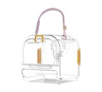 Ronyme Small Animal Carrier Cage Travel Carrier Carry Travel Case Transport Crate for Dwarf Hamster Chinchillas Gerbils Hedgehog, yellow