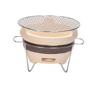 Ronyme Small Grill Pottery Barbecue Multipurpose Japanese Clay for Outdoor Indoor Outside Cooking Garden Picnic, C