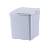 Ronyme Smart Trash Can Touchless Opening Electric Lid Motion Wastebasket Compact Body Space Saving Portable Desktop Bedside Vehicle Use Suitable For Office, Grey, size to 2