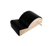 Ronyme Spinal Correction Device Pilates Spine Bench Back Stretcher Posture Core Support With Stable Wooden Structure suitable for back extension posture work home instruction, Black