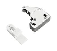 Ronyme Spring Buckle Lock Spring Loaded Mini Tip Push Rustproof Steel Cupboard Doors Lock for Wardrobe Cabinet Doors Drawer, B