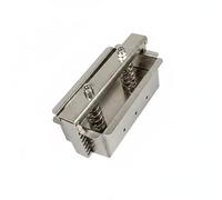 Ronyme Stainless Steel Meat Forming Block Maker Spring Pressure Device Adjustable Sawtooth Lock Suitable for Pressed Meat Homemade Cold cuts, 0.5KG, Fixed Bottom