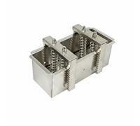Ronyme Stainless Steel Meat Forming Block Maker Spring Pressure Device Adjustable Sawtooth Lock Suitable for Pressed Meat Homemade Cold cuts, 2.5KG, Removable Bottom
