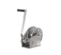 Ronyme Stainless Steel Winch Hand Hoist Manual Puller Crank with Comfortable Rubber Grip and Efficient Braking for Safe Handling Suitable for Cargo handling, 1800 Lbs