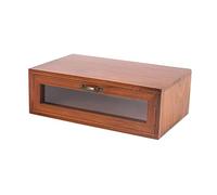 Ronyme Stand Riser Wooden Desktop Storage Box Easy to Install Portable Computer Heightened Desk Organizer for Media Boxes Game Accs, Single Drawer