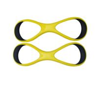 Ronyme Swimming Arm Alignment Band Stroke Elbow With Double Loop Structure PP TPE Fit Suitable for swim practice endurance sets pool coaching adult training, Yellow, L