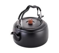 Ronyme Tea Kettle Stainless Steel 1L Open Fire Large Capacity Teakettle Water Kettle for Camping Stovetop Picnic Hiking, Black