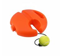 Ronyme Tennis for Developing Consistent Strokes with Personal Base and Ball Return System Constructed with Materials, Orange Round Base + 1 Hook + 1 Tennis Ball OPP Bag Individually Packaged