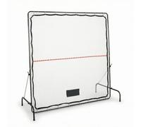 Ronyme Tennis Training Net With Adjustable Rebounder Angle And Target Lines For Solo Practice Foldable Iron Frame Portable Deflector Wall For Stroke Refinement Suitable For Coaches Club Practice