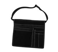 Ronyme Tool Belt Apron Work Canvas Tool Belt Pouch for Men Women Water Resistant Pouch Toolbelt Bag with Adjustable Belt Gardening Tool Waist Bag for DIY Woodwork Construction, Black