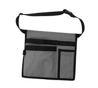 Ronyme Tool Belt Apron Work Canvas Tool Belt Pouch for Men Women Water Resistant Pouch Toolbelt Bag with Adjustable Belt Gardening Tool Waist Bag for DIY Woodwork Construction, Grey