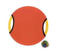 Ronyme Trampoline Paddle Ball Game Set Sensory Training Equipment Throwing and Catching Family Flying Disc for Camping Lawn Party, Orange