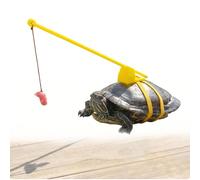 Ronyme Turtle Leash Turtle Harness Leash Guide Rod Walking With Adjustable Telescopic Handle And Lure Suede And Suitable for backyard play outdoor walks exercise, color to 2, M