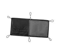 Ronyme Under Desk Cable Management Net Hanging Storage Net Portable Adjustable Buckle Storage Net Bag Under Desk Organizer for Books, Black S