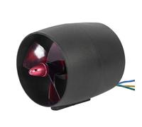 Ronyme Underwater Propeller Marine Thruster Motor Pump Compact Cylindrical Design Visible Hub Rotor Rear Exit Cables PVC and Stainless Steel Build Suitable for Robot Submersibles Bilge, CW
