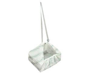 Ronyme Vehicle Litter Cat Litter Spill Bag With Hanging Strap Foldable Soft Cloth Raised Sides Drawstring Edge Polyester suitable for weekend getaways cross country trips households city driving