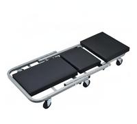 Ronyme Vehicle Repair Board Folding Creeper Seat Roller Garage Tool With Thick Padding And Smooth Caster Wheels Compact Steel Frame Suitable for mechanics, Gray, 36 Inch