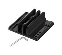 Ronyme Vertical Laptop Stand Tablet Laptop Holder Adjustable Slots Width Stable Anti Scratch Notebook Dock for Office Desk, Double Slot