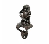 Ronyme Vintage Bottle Opener Rustic for Quick Beer Opening Fixed in One Place Suitable for Kitchen bar Patio Restaurant Balcony Garden Serving Area, 8622 Monkey See No