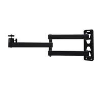 Ronyme Wall Mount Bracket Black Universal Rack Metal Easy to Install Shelf Foldable for Home Theater Living Room, Length 80 cm