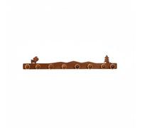 Ronyme Wall Wooden Coat Rack Bamboo Organizer with Sturdy Structure and Clear Texture for Entryway Hallway Bedroom Suitable for Gift Giving Home Decoration, Style 4