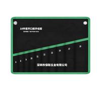 Ronyme Wrench Roll Bag Tool Roll up Waterproof Woodworking Portable Workshop Storage Carpenter Multi Purpose Wrenches Organization, Hold 10 Pieces