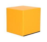 Ronyme Yoga Cube Stool Footstool Block Portable Exercise Brick Yoga Brick Soft Seating for Bedroom Dressing Squat Workout Pilates, Yellow