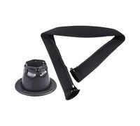 Ronyme Zippered Rigging Sleeve Marine Cable Boot Black Outboard Rigging Hose Protect Lines Wire Protector Trolling Motor Sleeve