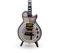 Ronzworld Guitar Gallery The Mini Axe™ Foreigner "4" Miniature Guitar, Wood, 10 Inches, with Display Stand