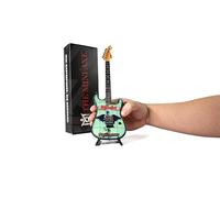Ronzworld Guitar Gallery The Mini Axe™ Motley Crue Dr. Feelgood Miniature Guitar, Wood, 10 Inches, with Display Stand
