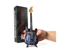 Ronzworld Guitar Gallery The Mini Axe™ New Jersey Miniature Guitar Wood 10 Inch with Display Stand