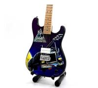 ronzworld guitar gallery The Mini Axe On Through The Night mini Guitar Replica | Officially Licensed Wooden Miniature Guitar Collectible with Stand | Rock-Inspired Display Piece
