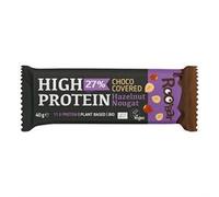 Roobar High Protein Chocolate Covered Bar with Hazelnut Nougat 40g