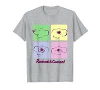 Roobarb & Custard Colour Tile Feelings T-Shirt, Men, Heather Grey, Medium