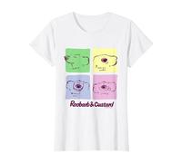 Roobarb & Custard Colour Tile Feelings T-Shirt, Women, White, X-Small
