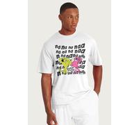 Roobarb & Custard Men's Na Na Na Naa T-Shirt in White | Size: XL Roobarb & Custard White XL