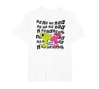 Roobarb & Custard Na Na Na Naa T-Shirt, Men's Big and Tall, White, 3X Tall